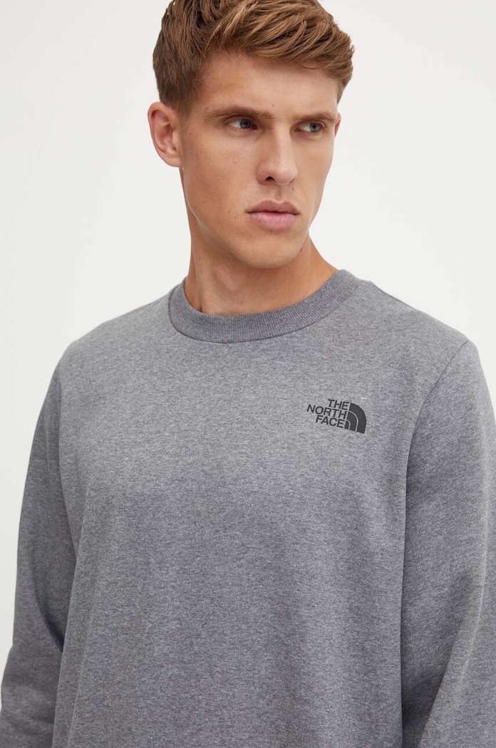 The North Face bluza Simple Dome Crew szary NF0A89FBDYY1