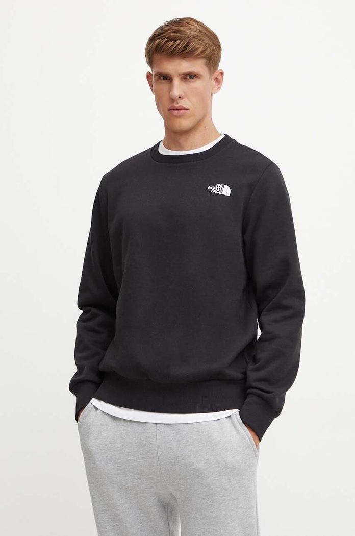 Суичър The North Face Simple Dome Crew черен NF0A89FBJK31