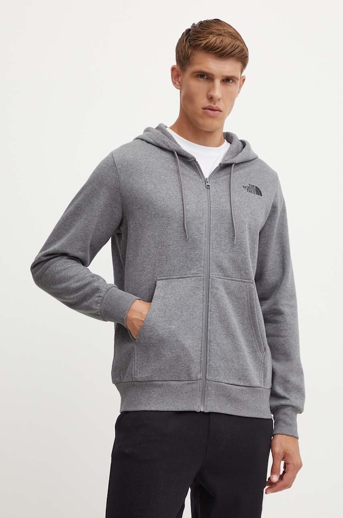 Mikina The North Face Simple Dome Full Zip Hoodie šedá NF0A89FDDYY1