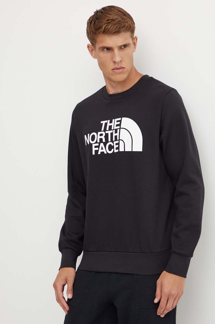 Μπλούζα The North Face Easy Crew στάμπα μαύρο NF0A89FGJK31
