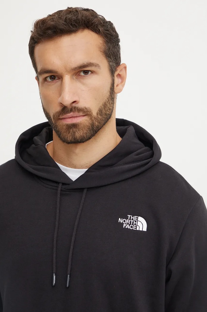 The North Face felső Essential Hoodie sima fekete NF0A89ESJK31