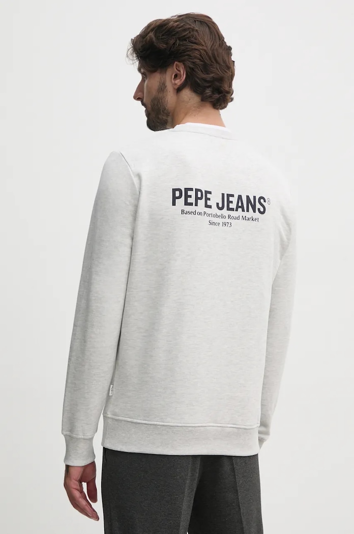Odzież Pepe Jeans bluza SAM CREW PM582703 szary