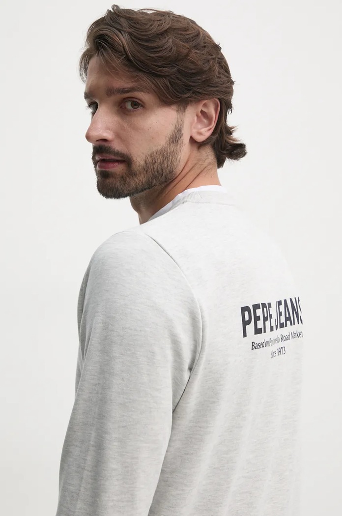 Pepe Jeans bluza SAM CREW szary PM582703