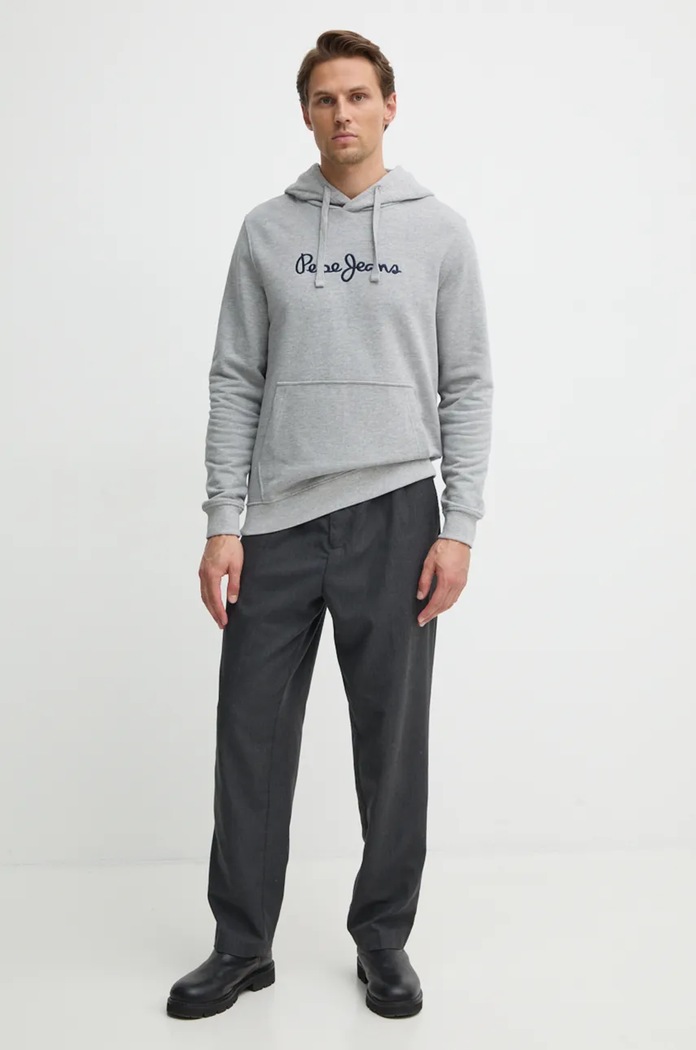 Pamučna dukserica Pepe Jeans NEW JOE HOODIE PM582716 siva AW24