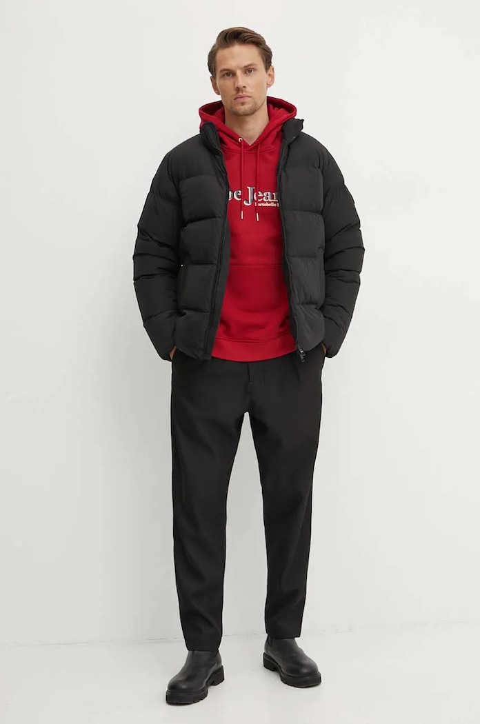 Βαμβακερή μπλούζα Pepe Jeans SOMERS HOODIE PM582728 κόκκινο AW24