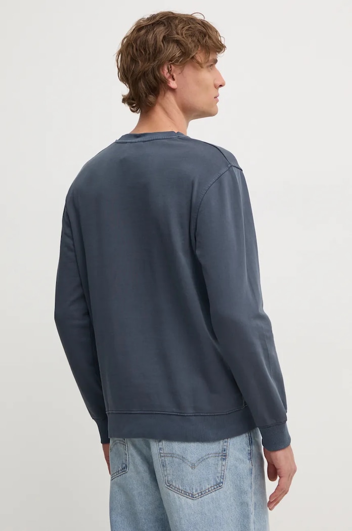 Odzież Pepe Jeans bluza bawełniana DAVY CREW PM582740 szary