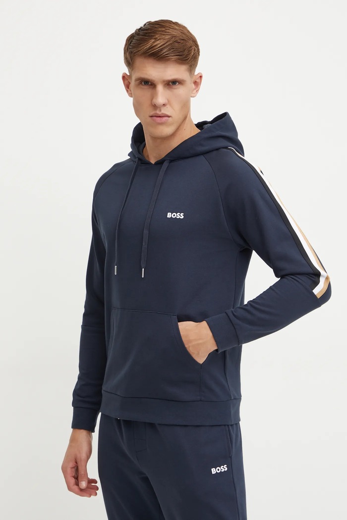 BOSS Bavlněná mikina BOSS námořnická modř 50527559