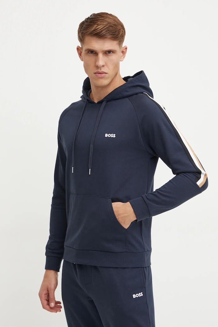 BOSS Bavlněná mikina BOSS námořnická modř 50527559