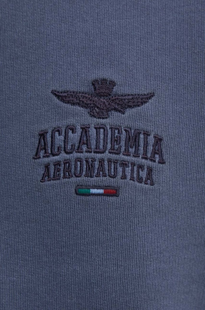 Bavlněná mikina Aeronautica Militare FE1924F560 modrá
