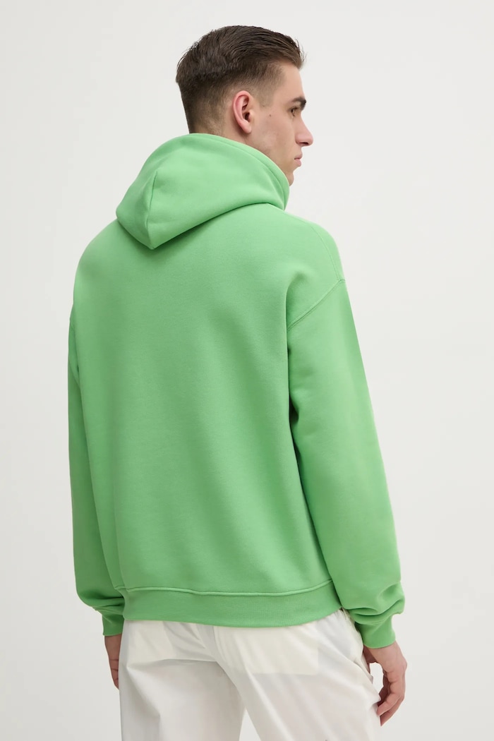 Oblečení Bavlněná mikina Lacoste SH2754 zelená