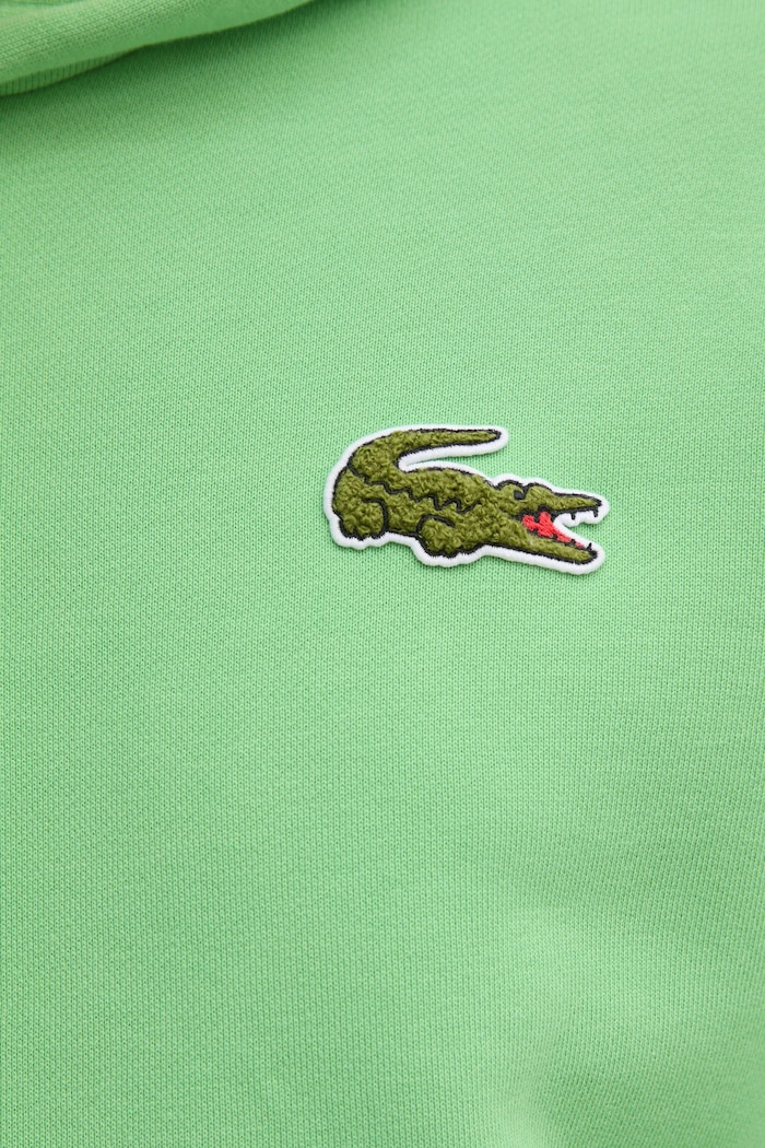 Bavlněná mikina Lacoste SH2754 zelená