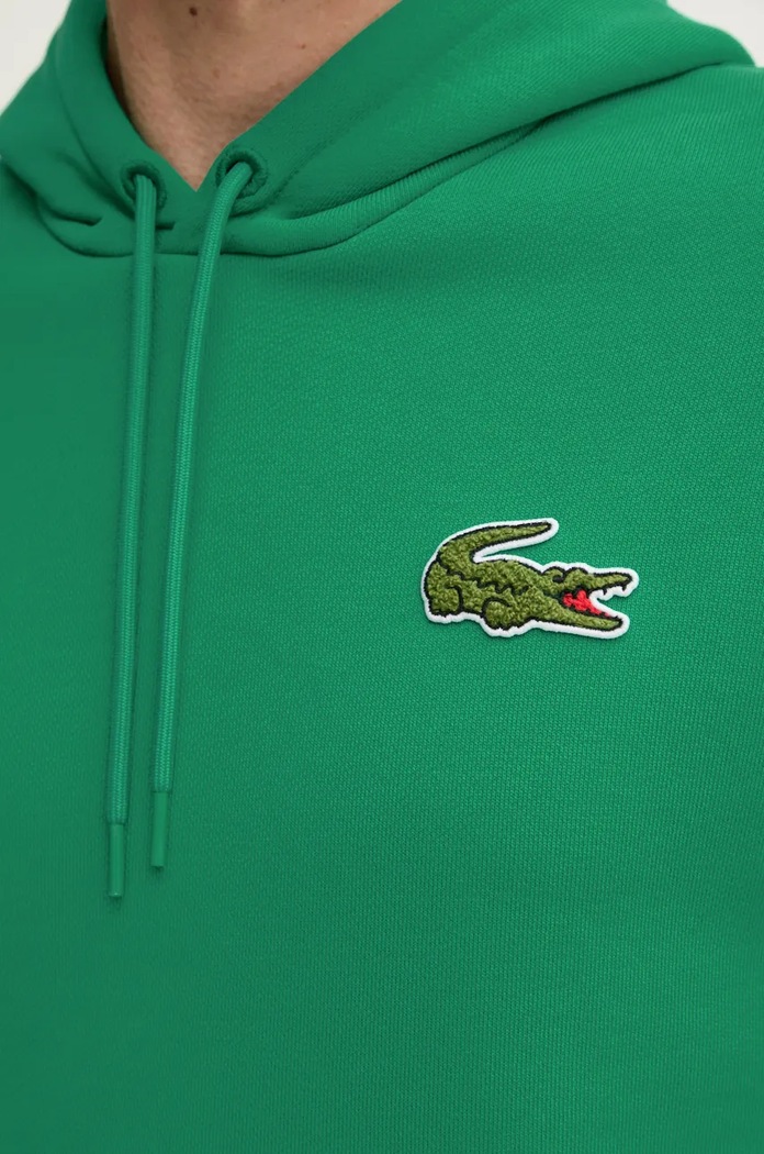 Бавовняна кофта Lacoste SH2754 зелений