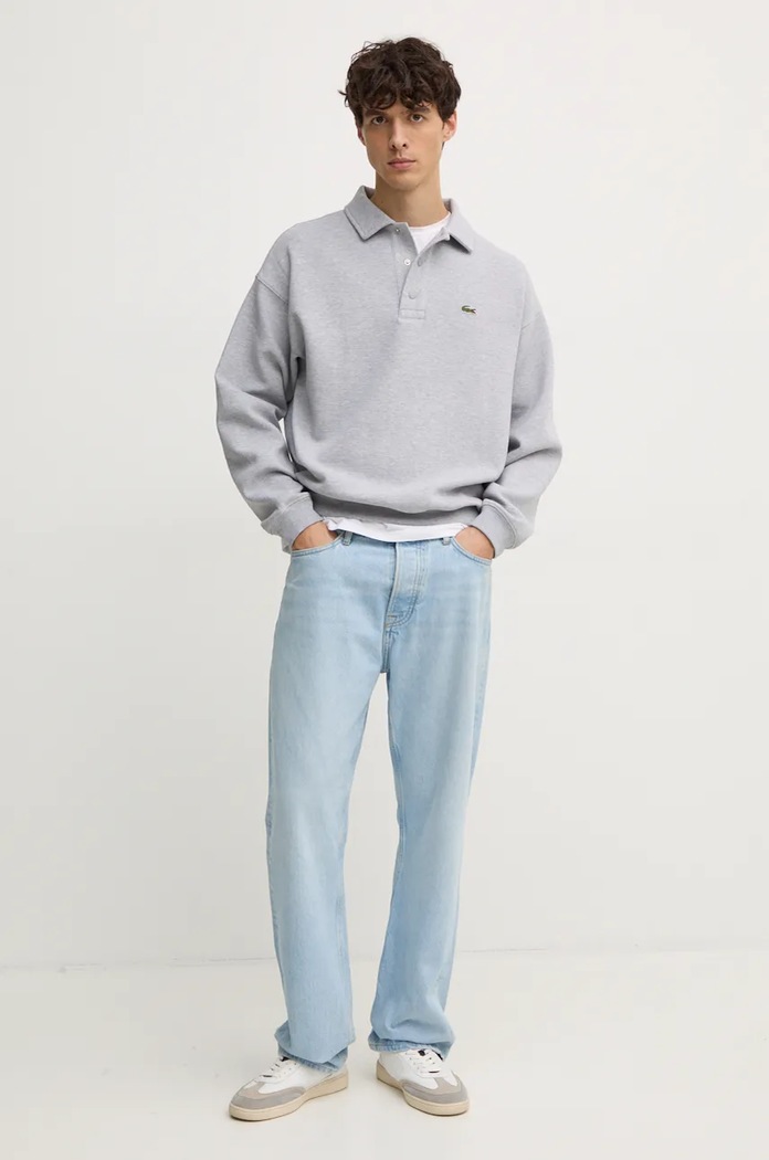 Lacoste sweatshirt SH2821 gray AW24