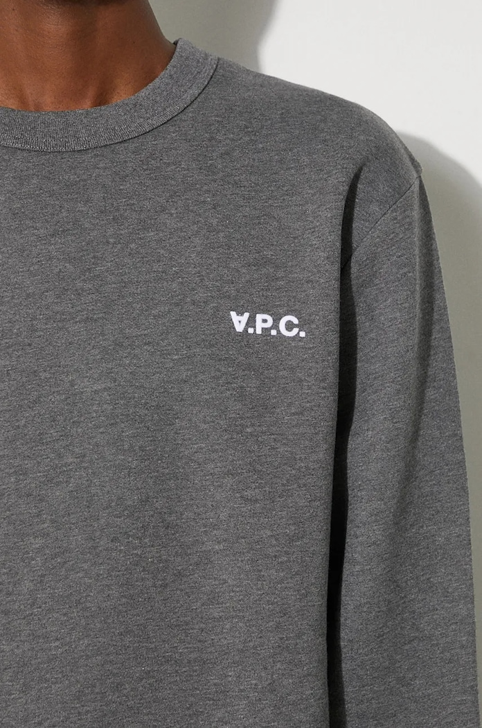 Суичър A.P.C. Boxy Petit Vpc сив COHBR.H27916.TPR