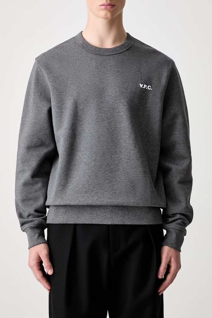 A.P.C. Boxy Petit Vpc кофта оверсайз из хлопка для мужчин серый COHBR.H27916.TPR