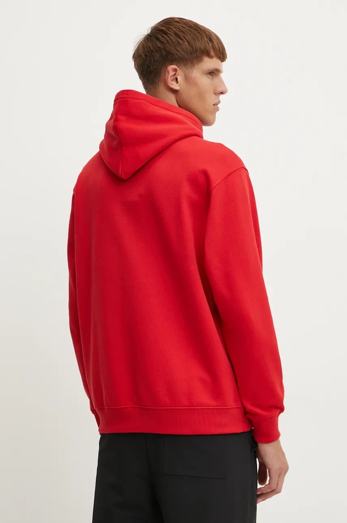 Odzież Quiksilver bluza Dna Bubble Logo Hoodie AQYFT03372 czerwony