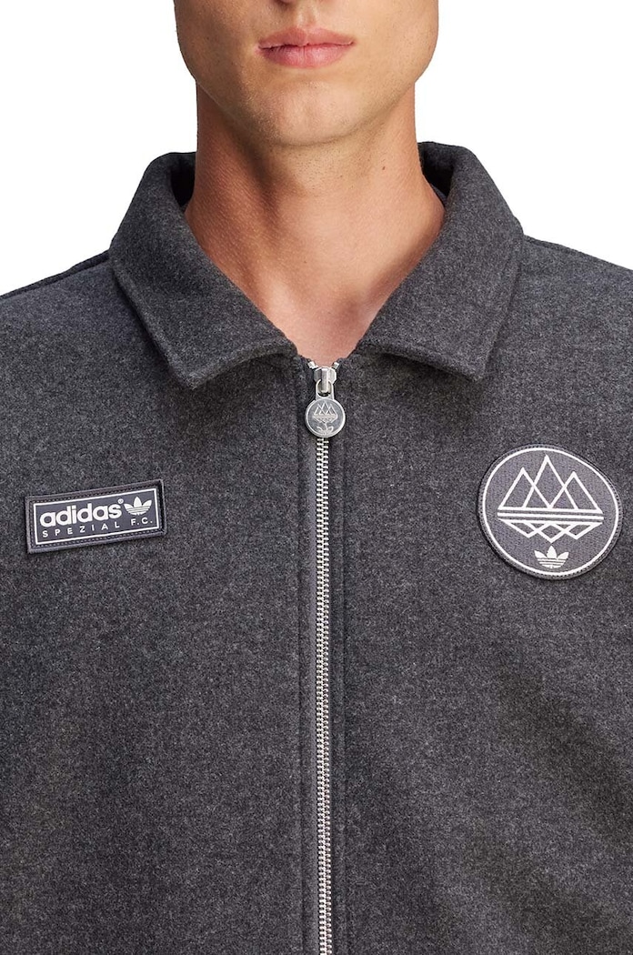 Clothing adidas Originals sweatshirt Spezial F.C. Tracktop JE6075 gray
