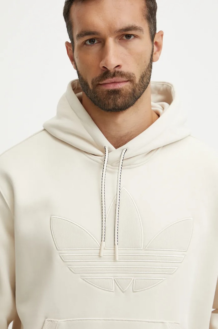 Pulover adidas Originals Hooded Sweat bež JN5969