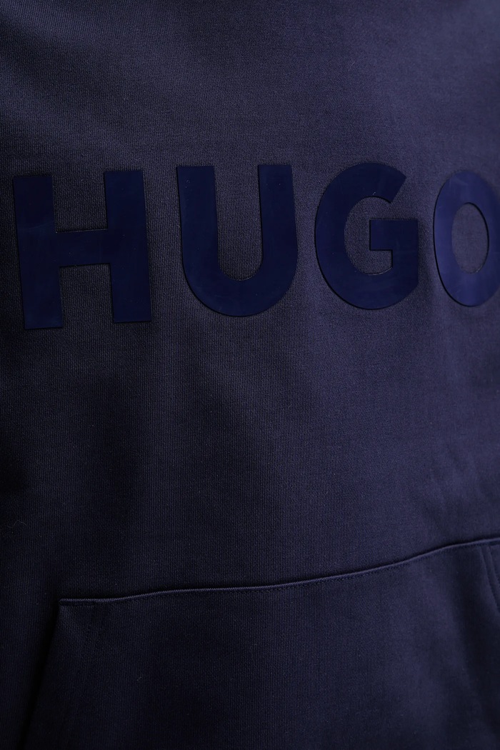 Бавовняна кофта HUGO Ditchle 50529090 темно-синій