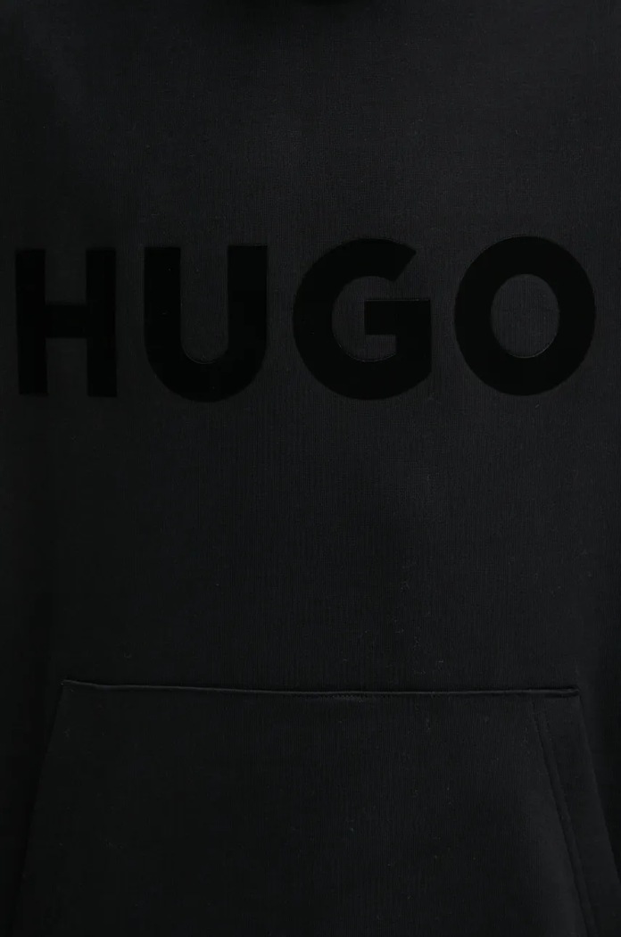 Βαμβακερή μπλούζα HUGO Bashinah 50529090 μαύρο