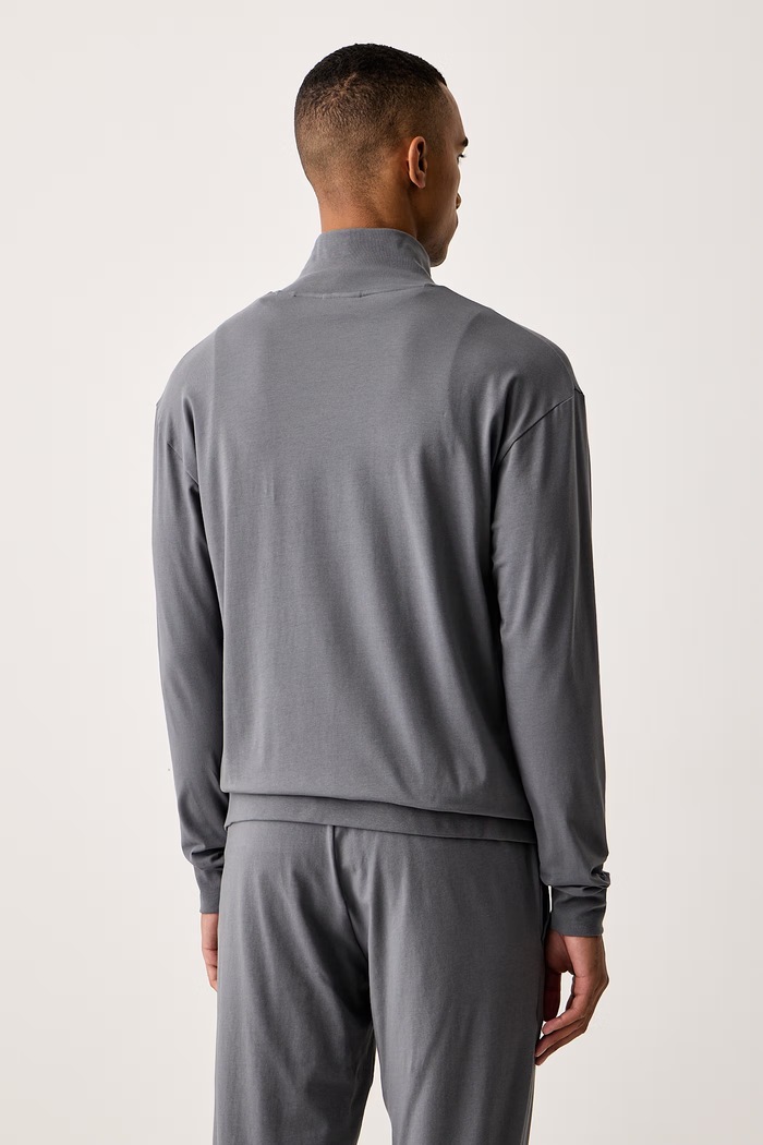 Odjeća HUGO Dukserica loungewear muška od pamuka s elastanom Laze Zip Jacket 50525245 siva