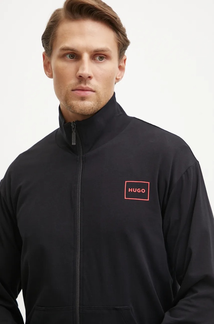 Кофта HUGO Laze Zip Jacket чорний 50525245