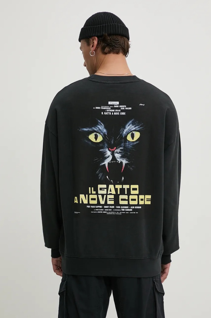 HUGO hanorac de bumbac 50525118 negru AW24