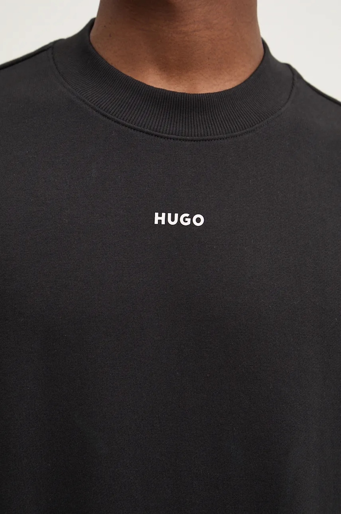HUGO mikina pánska bavlnená Dapocrew 50525892 čierna