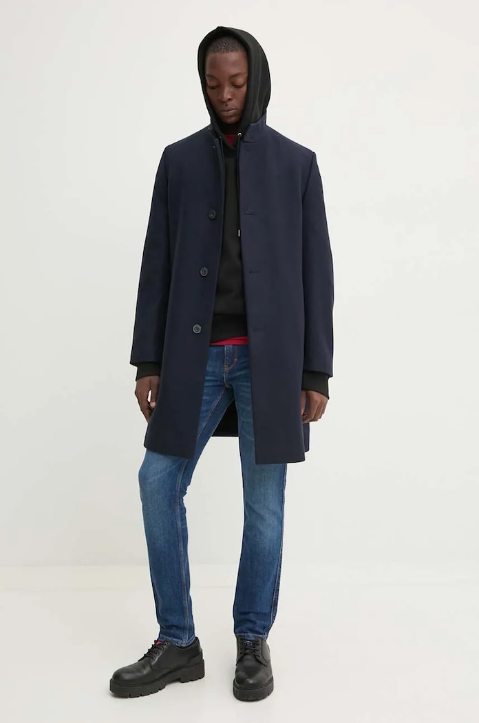HUGO hanorac de bumbac 50530136 negru AW24