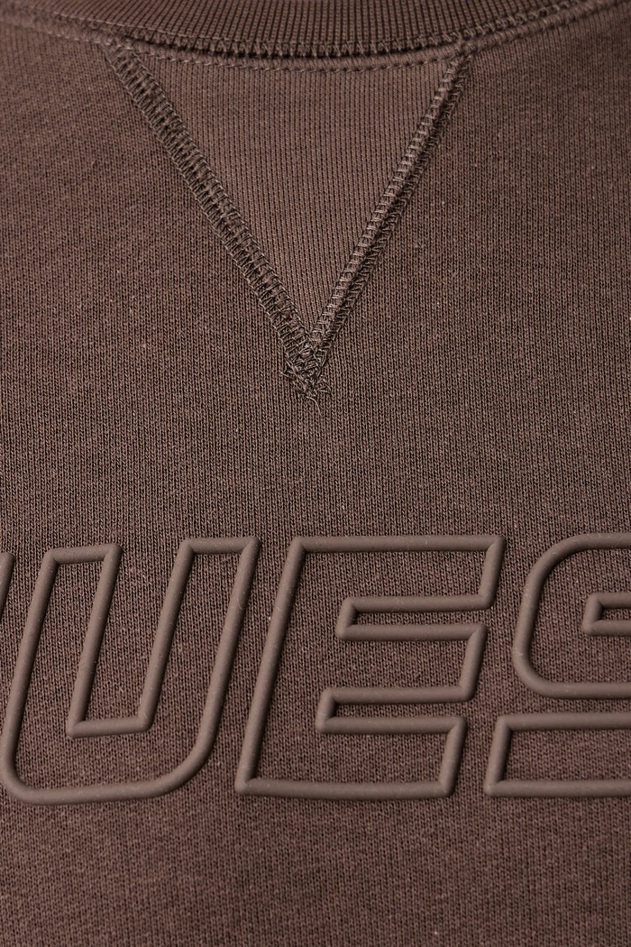 Bluza męska z bawełną Guess brązowy Z4YQ16.K9V31