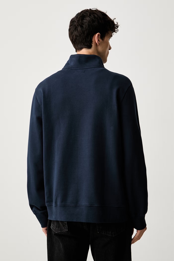 Odzież Levi's Bluza męska bawełniana ORIGINAL HM 1/4 ZIP A8606 granatowy