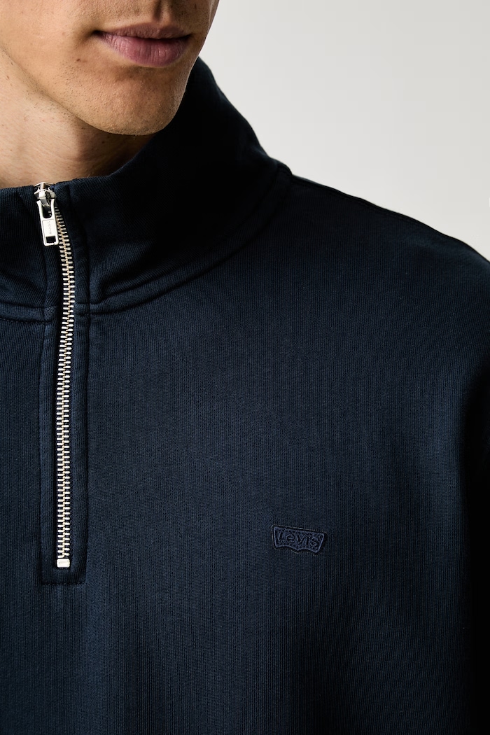 Bluza męska bawełniana ORIGINAL HM 1/4 ZIP Levi's granatowy A8606