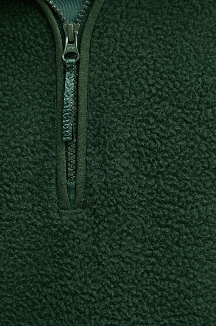 Dukserica od flisa Levi's A8611 zelena
