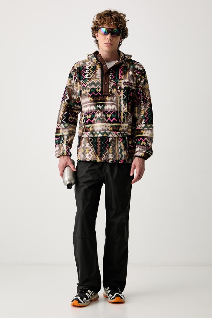 Columbia bluza polarowa męska Helvetia 2090881 brązowy AW24