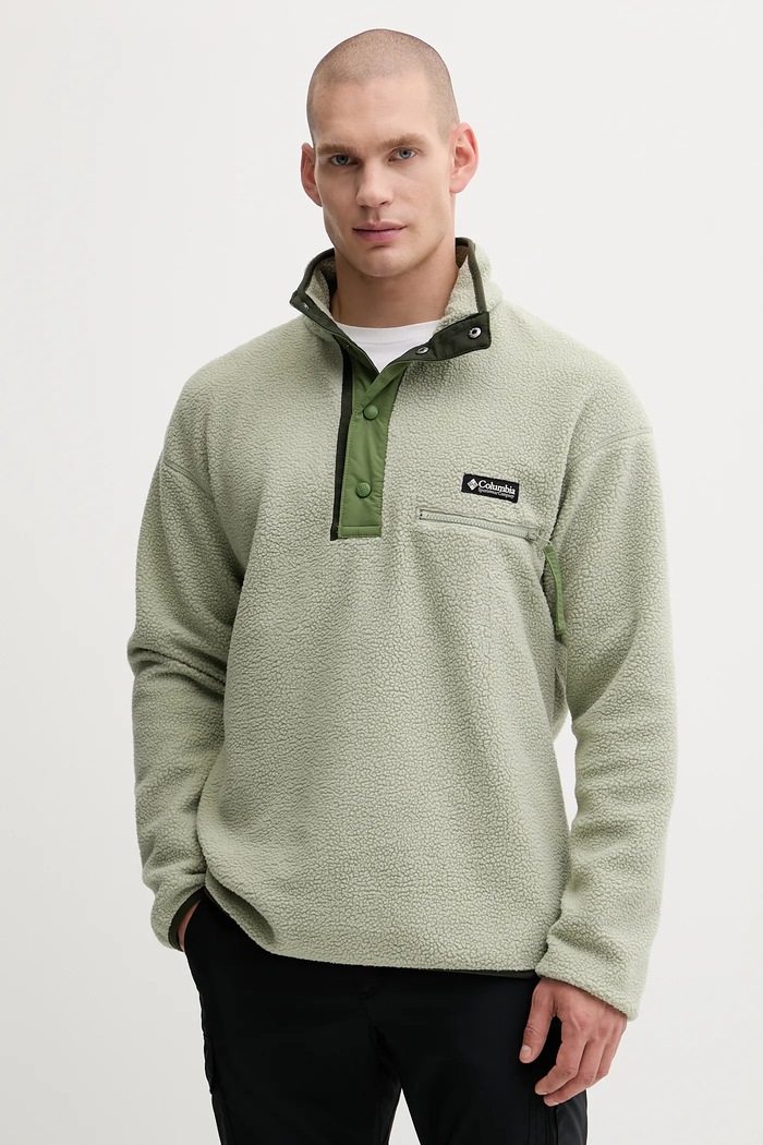 Columbia bluza sportowa Helvetia II aplikacja zielony 2090891
