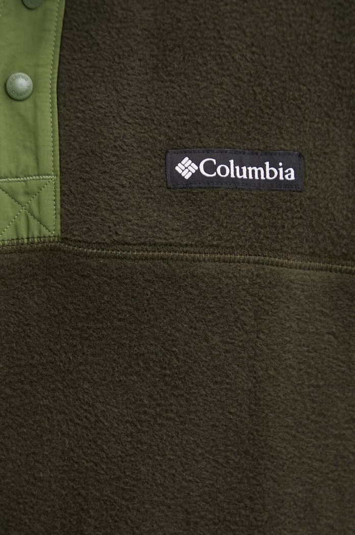 Sportovní mikina Columbia Steens Mountain Half Snap 2097721 zelená