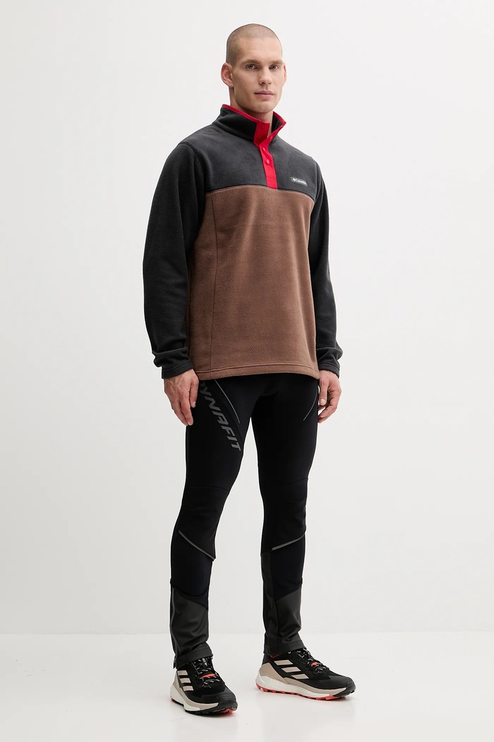 Columbia Bluză sport pentru bărbați Steens Mountain Half Snap 2097721 maro AW25
