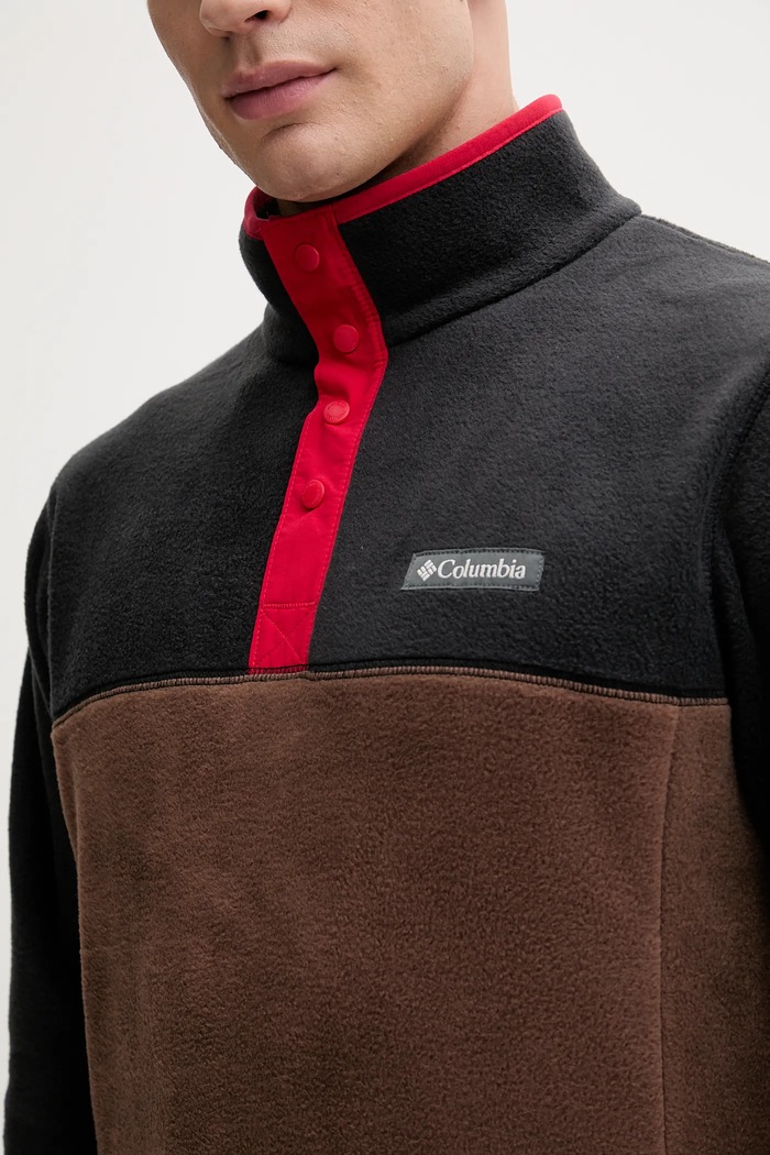 Bluză sport pentru bărbați Steens Mountain Half Snap Columbia 2097721 maro