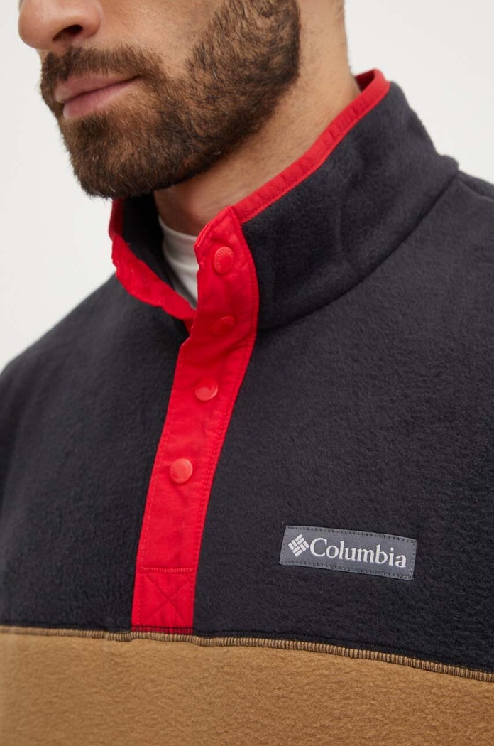 Columbia bluza sportowa Steens Mountain Half Snap 2097721 brązowy