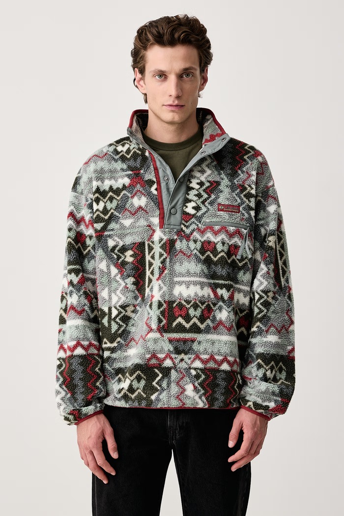 Columbia Bluză sport pentru bărbați din polar Helvetia verde 2098461