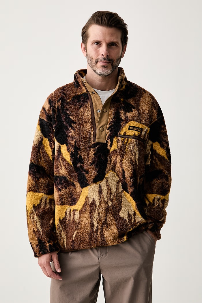 Columbia bluza sportowa męska polarowa Helvetia brązowy 2098461