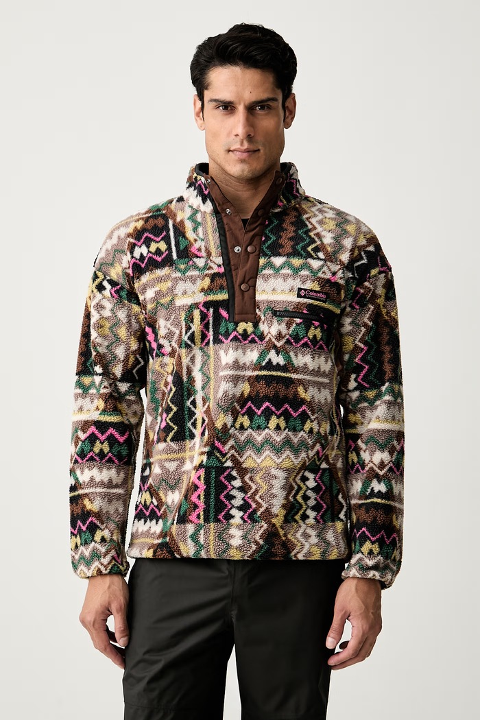 Columbia bluza sportowa męska polarowa Helvetia brązowy 2098461