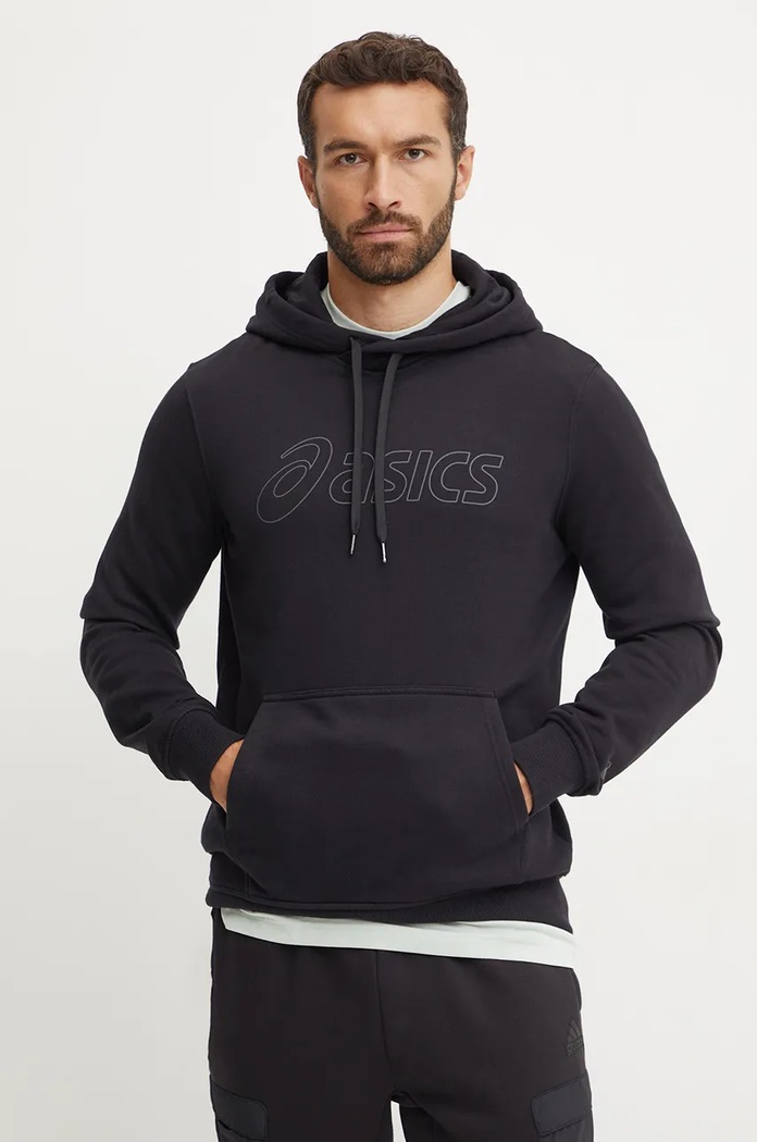 Μπλούζα Asics απλικέ μαύρο 2031E187.002