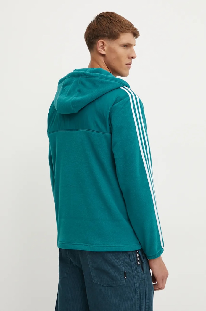 Odzież adidas Originals bluza polarowa IZ2488 turkusowy