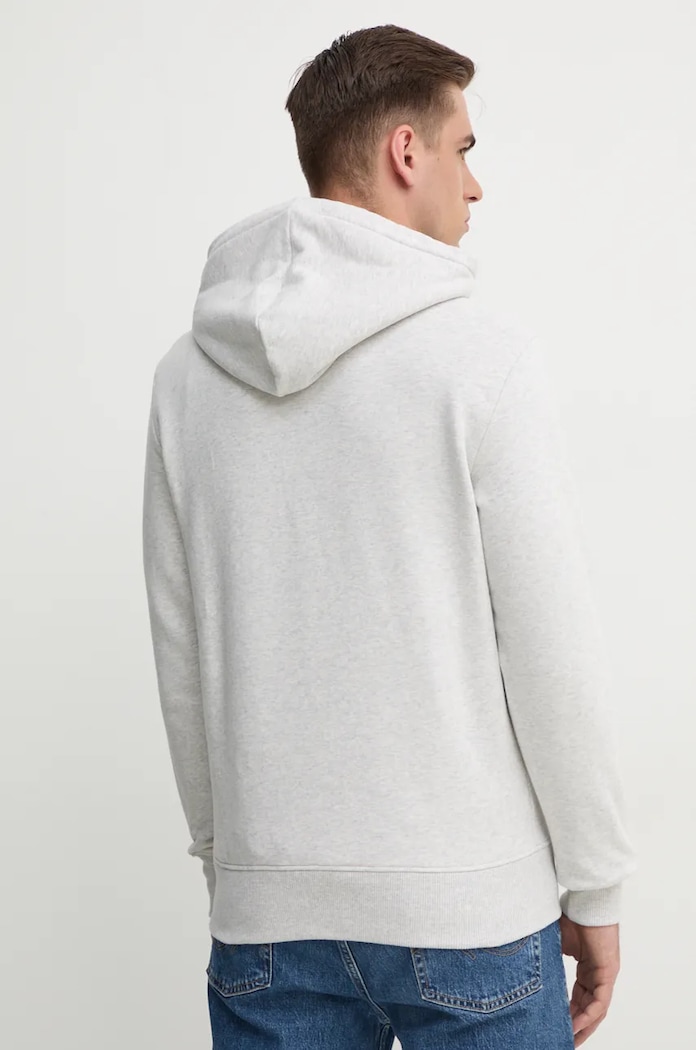 Oblečení Bavlněná mikina Calvin Klein Jeans J30J326637 šedá