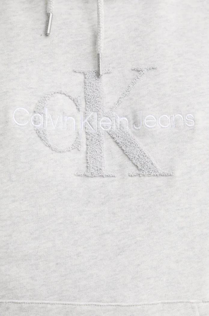 Bavlněná mikina Calvin Klein Jeans J30J326637 šedá