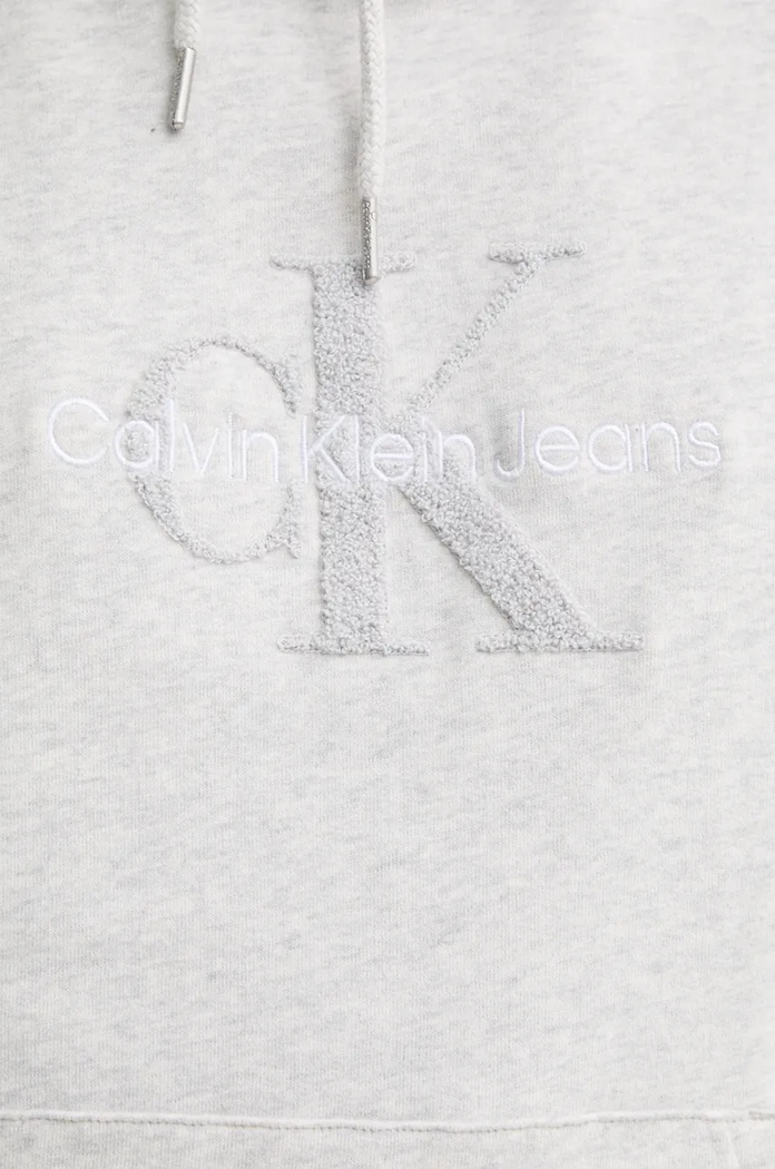 Bavlněná mikina Calvin Klein Jeans J30J326637 šedá