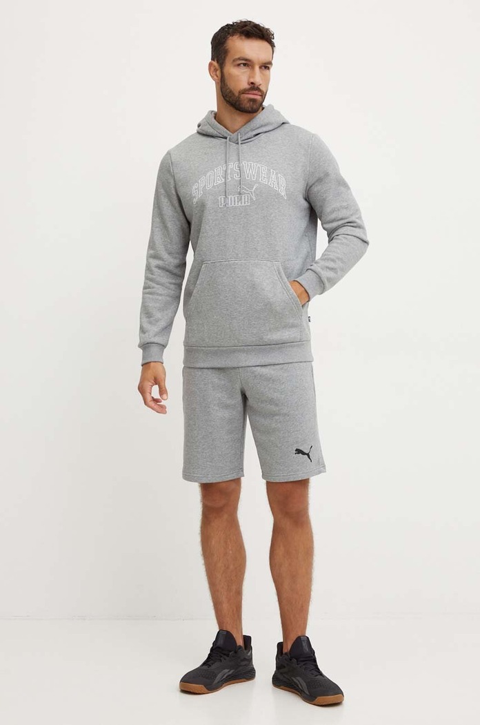 Puma bluza 681775 szary AW24