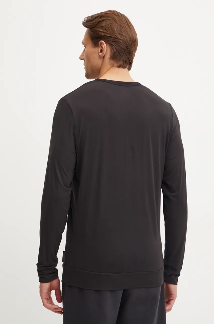 Pyžamové tričko s dlouhým rukávem Calvin Klein Underwear 000NM2234E černá AW24