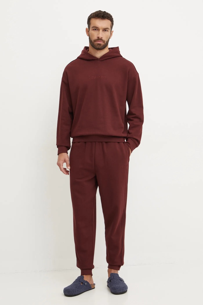 Bavlněná mikina Calvin Klein Underwear 000NM2683E červená AW24